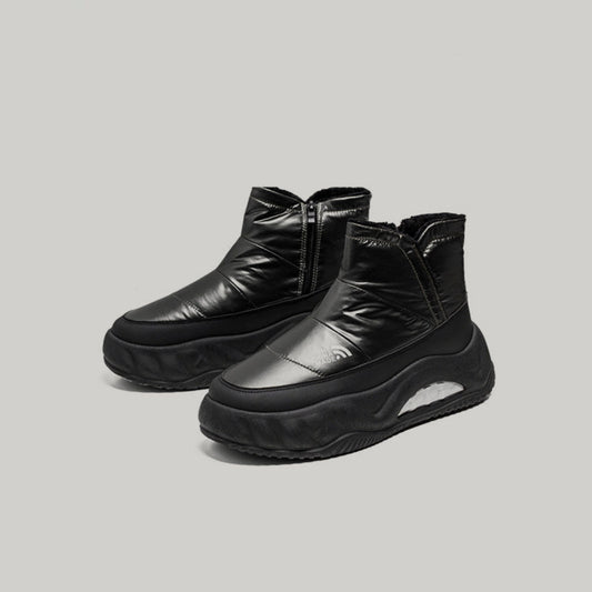 Glossy Panel Platform Winter Boots WN23448