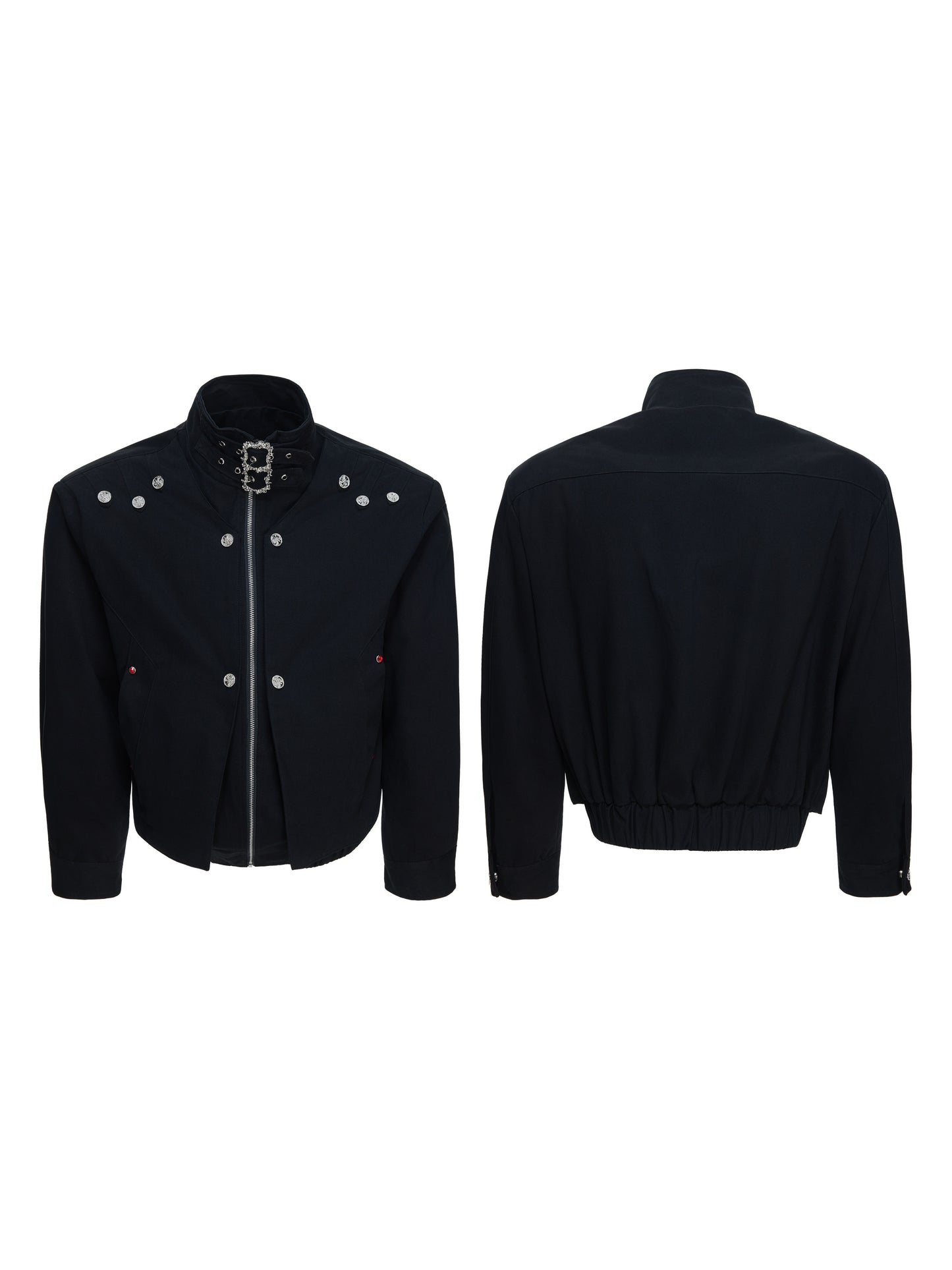 Washed Heavyweight Fake Layered Hooded Jacket WN23545