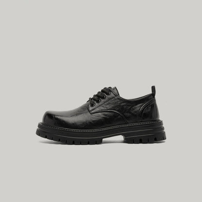 Glossy Chunky Sole Lace-Up Shoes WN23433