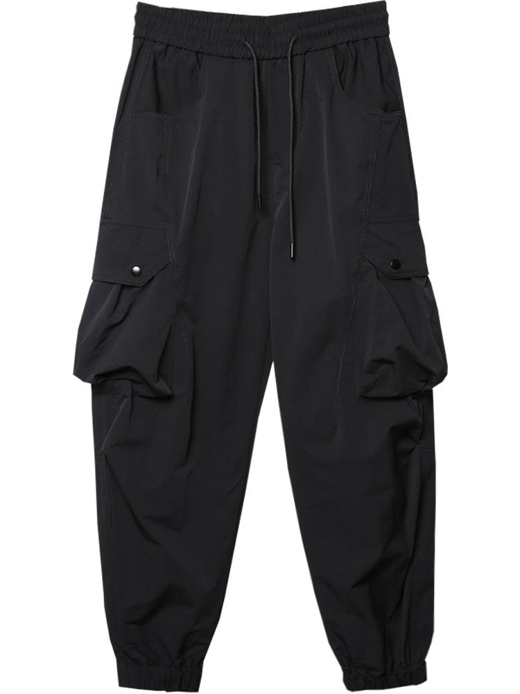 Functional Multi-Pocket Quick-Dry Cuffed Cargo Pants WN22579