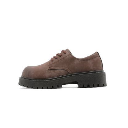 Matte Chunky Sole Lace-Up Shoes WN23444