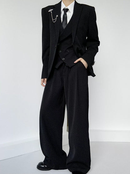 Minimalist Design Wide Leg Trousers WN19606