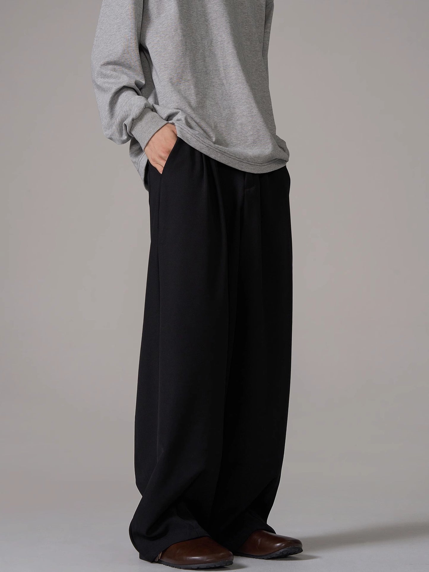 Draped Straight-Leg Trousers WN10646