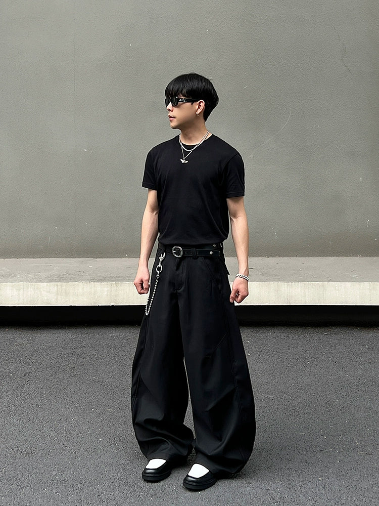 Pleated Flare Trousers WN19574