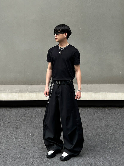 Pleated Flare Trousers WN19574