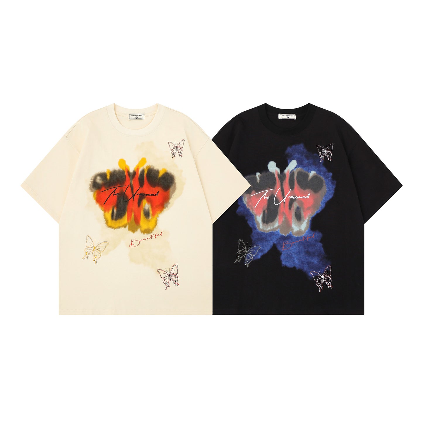 Butterfly Graphic Print Short Sleeve T-Shirt WN25493