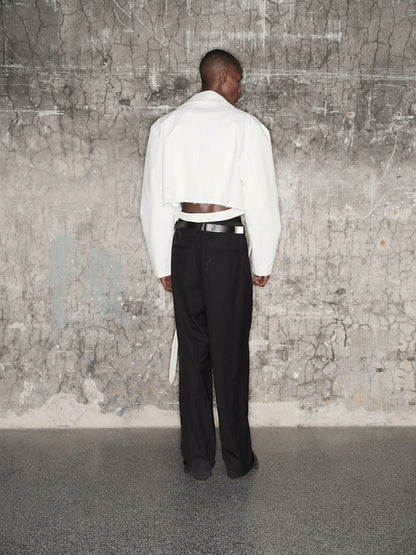 Double-Breasted Lapel Short Jacket WN21312