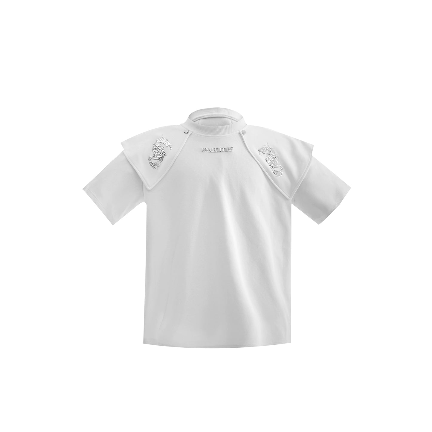 Double Layered Metal 3D Print Short Sleeve T-Shirt WN5598