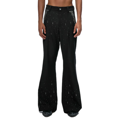 Rhinestone Flare Trousers WN20674