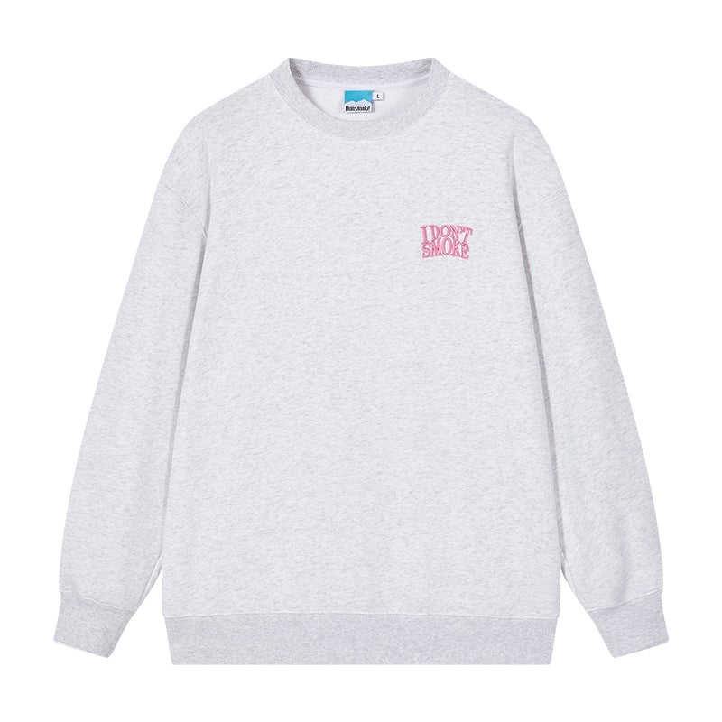 Logo Round Neck Pullover Sweatshirt WN10109