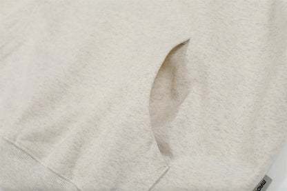 Suede Half-Zipper Pullover Hoodie WN11499