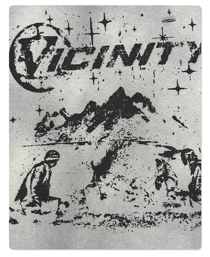 Spray Print Damage Cut0off Pullover Hoodie WN9991