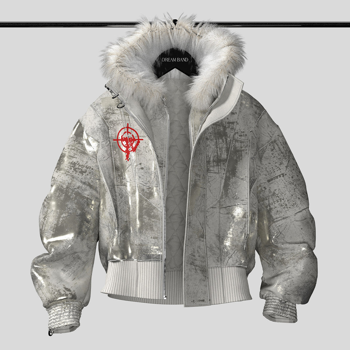 Fake Layered Oversize Hooded Puffer Jacket WN27111