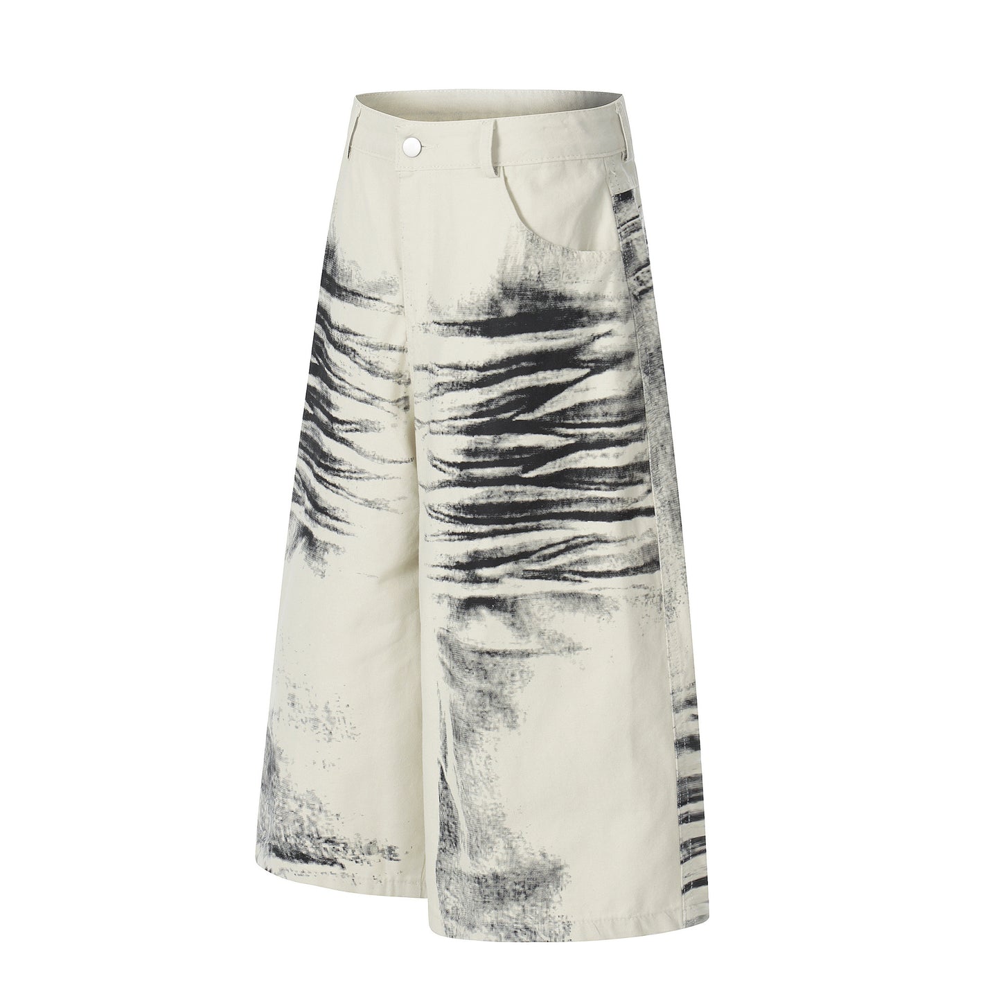Brush Paint Cropped Pants WN25508