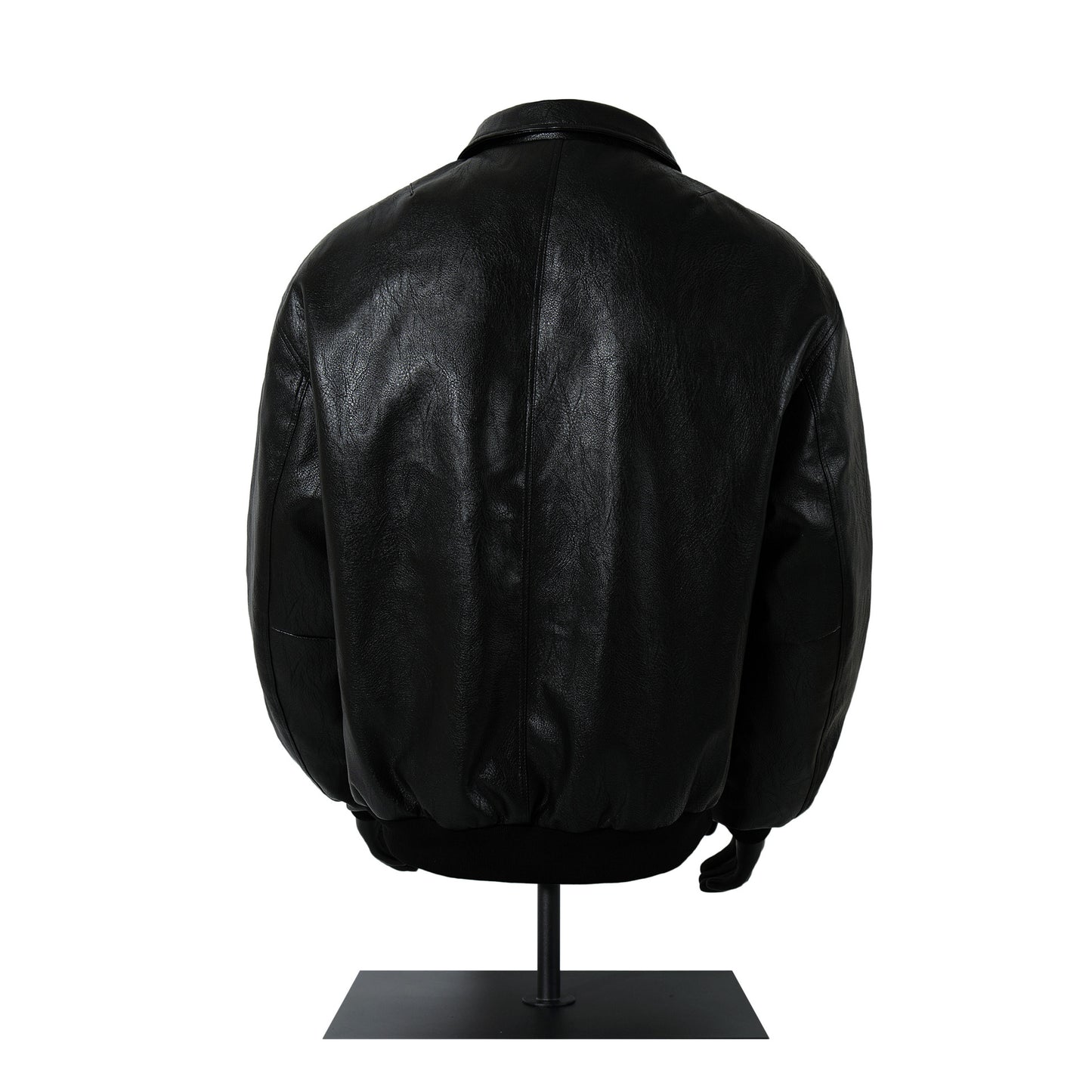 Textured PU Leather Jacket WN21902