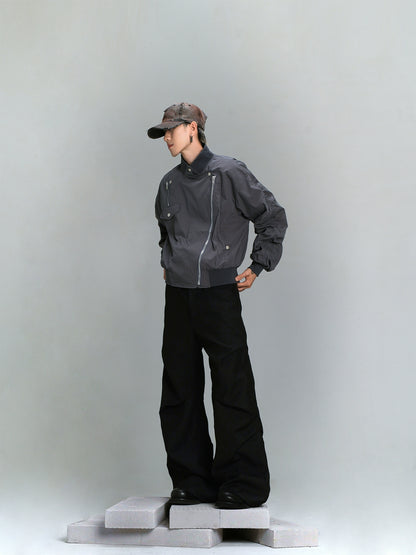 Double Zipper Flight Jacket WN8429