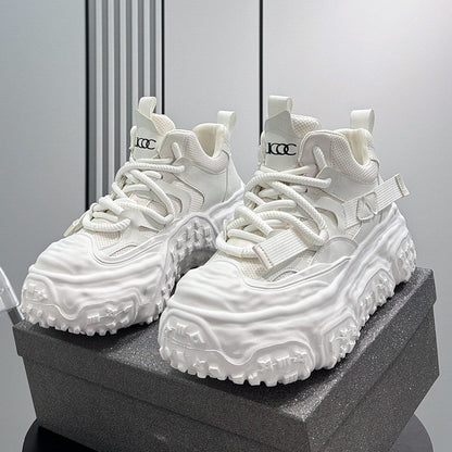 Strap Mesh Platform Chunky Sole Sneakers WN24659