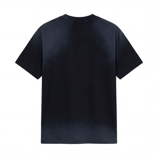 Rivet Wash Damage Cotton Short Sleeve T-Shirt WN25595