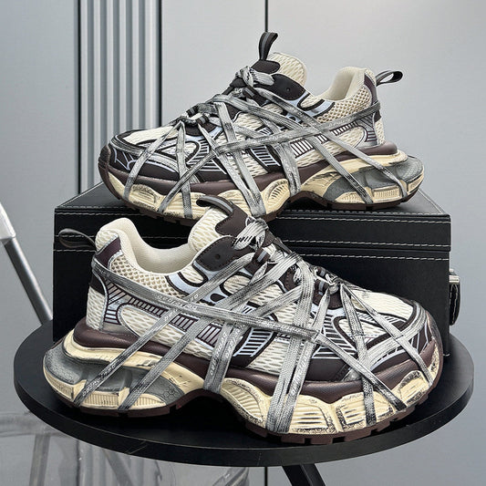 Mesh Strap Metallic Sneakers WN24672