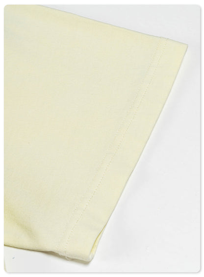 Washed Angel Print Round Neck Short Sleeve T-Shirt WN7833