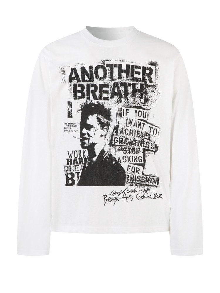 Rock Portrait Washed Long Sleeve T-Shirt WN24260