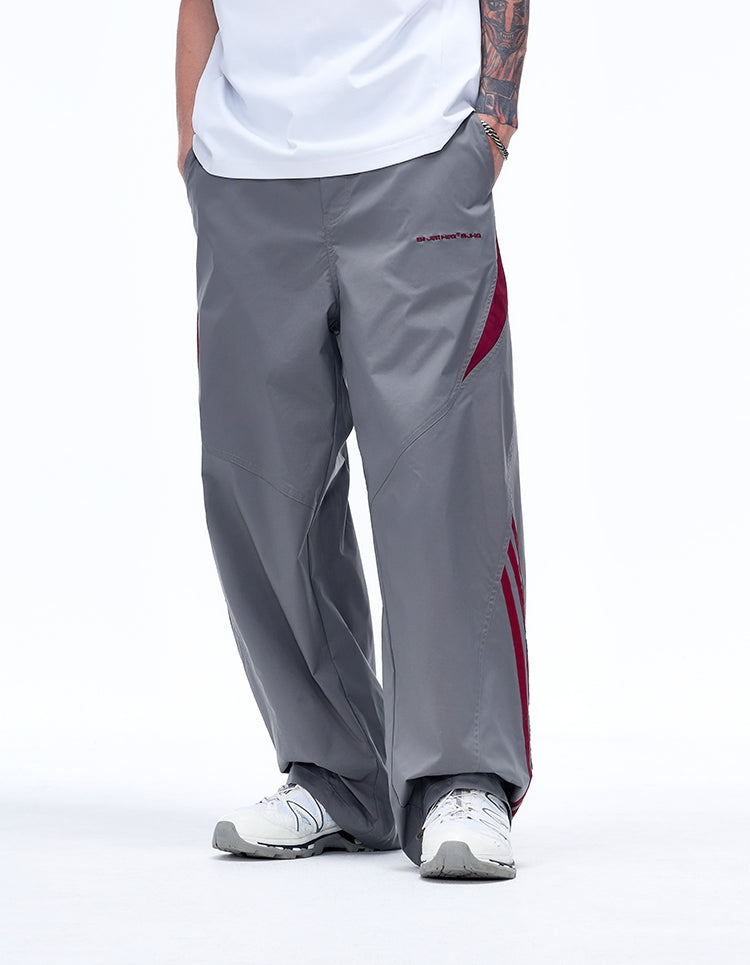 Sporty Wide-Leg Straight Pants WN9715