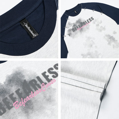 Colorblock Metal Decor Sweatshirt WN18564