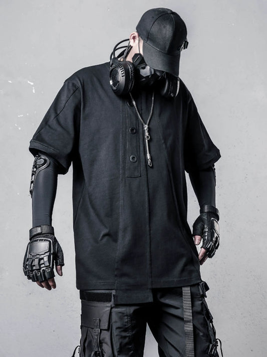 Irregular Deconstruct Design Short Sleeve T-Shirt WN22461