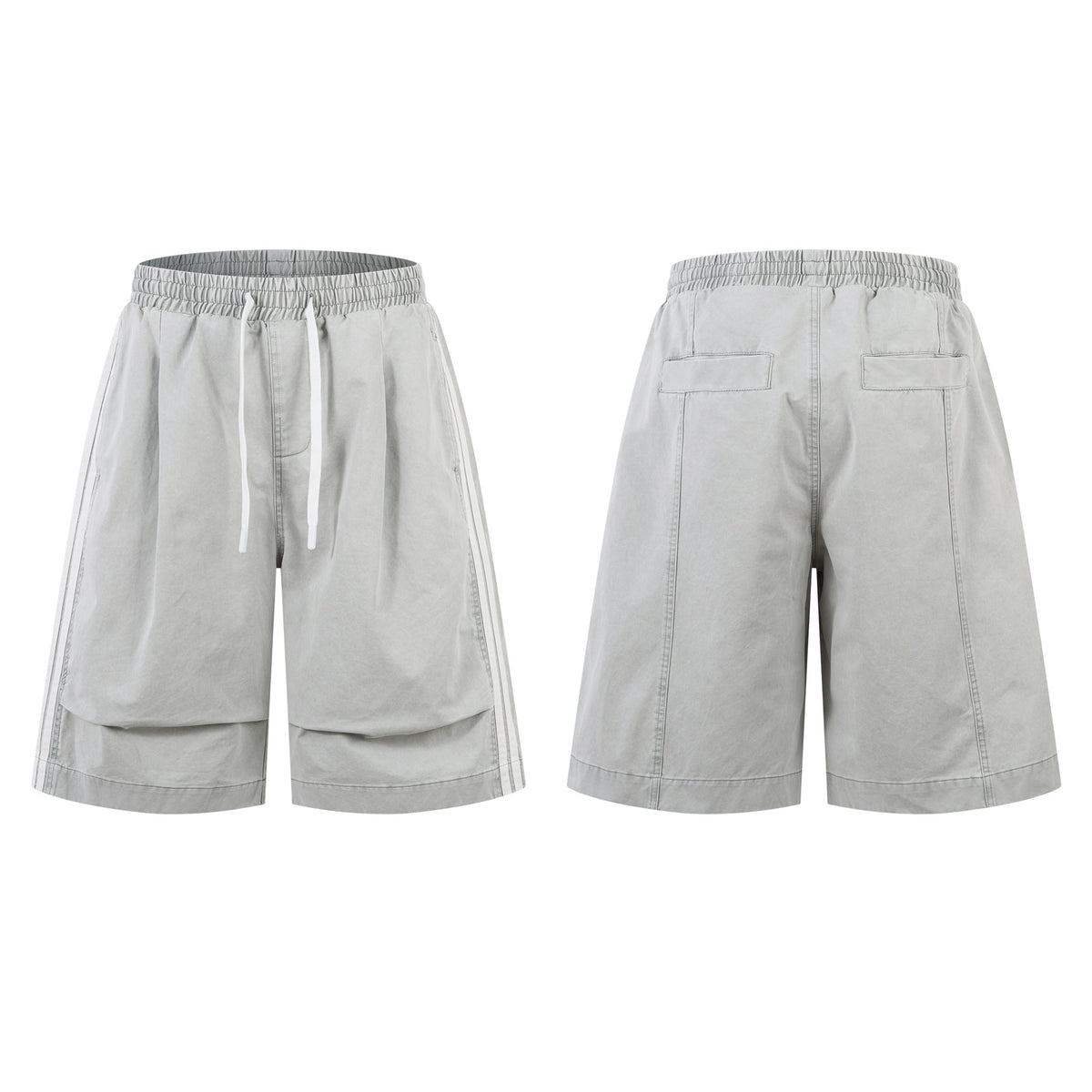Drawstring Side Stripe Half Pants WN26795