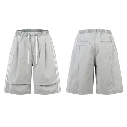 Drawstring Side Stripe Half Pants WN26795