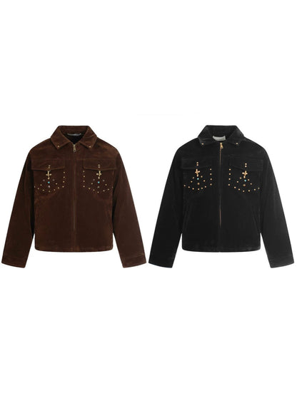 Studs Pocket Zipper Jacket WN28006