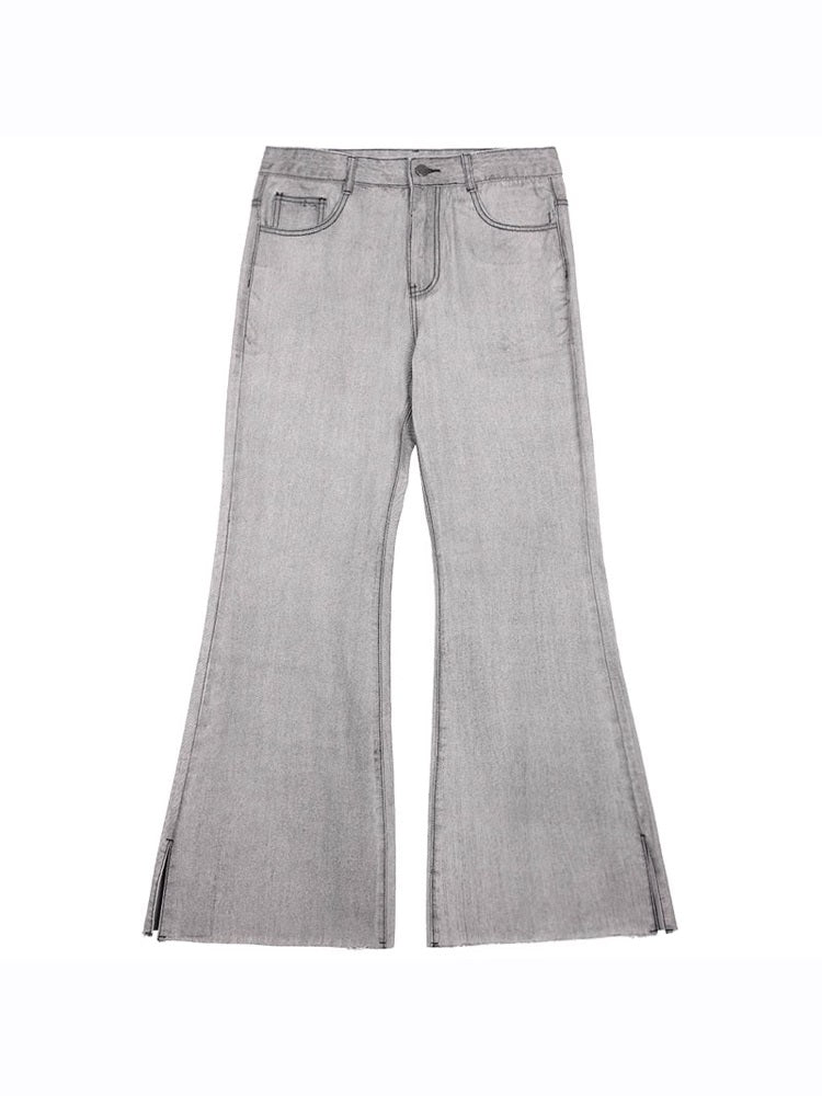 Flare Raw-edge Denim Jeans WN6867