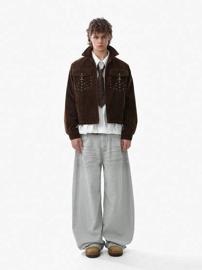 Studs Pocket Zipper Jacket WN28006