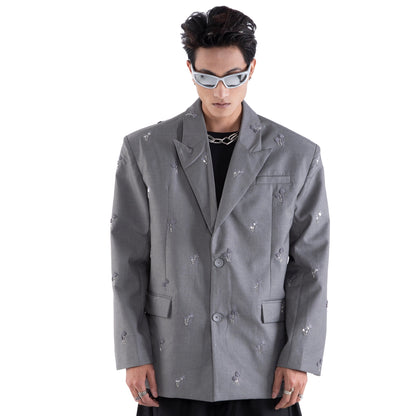 3D Stud Tailored Jacket WN20653