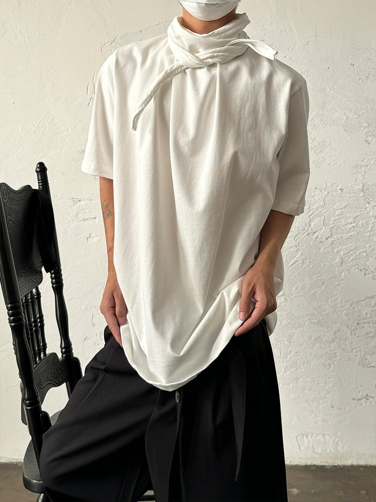 Scarf Tie Design Short Sleeve T-Shirt WN19948