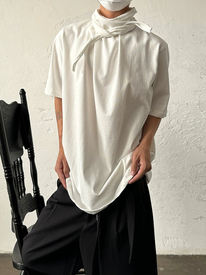 Scarf Tie Design Short Sleeve T-Shirt WN19948