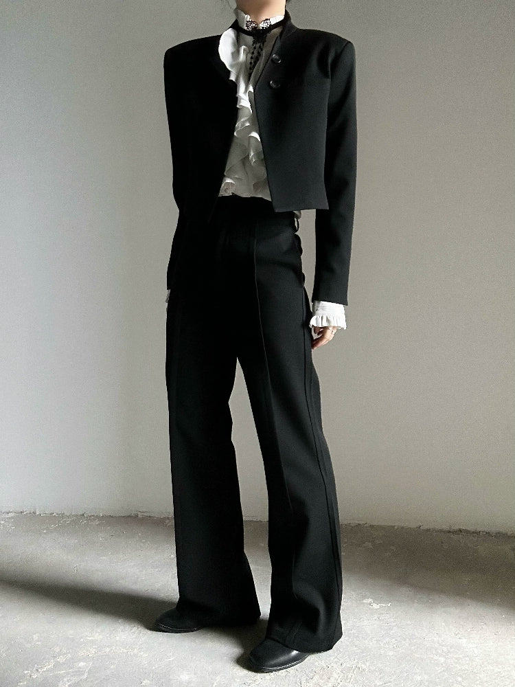 Elastic Waist Flare Trousers WN19614