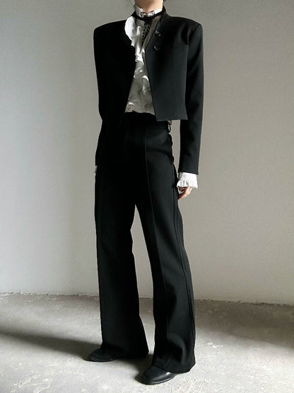 Elastic Waist Flare Trousers WN19614