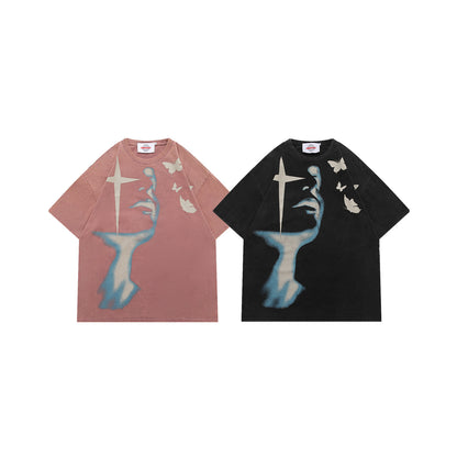 Graphic Art Print Short Sleeve T-Shirt WN26760