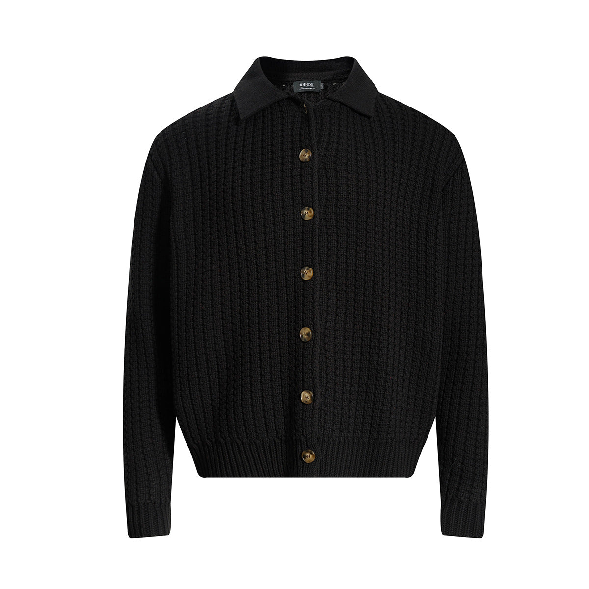 Jacquard Collar Knit Cardigan WN23058