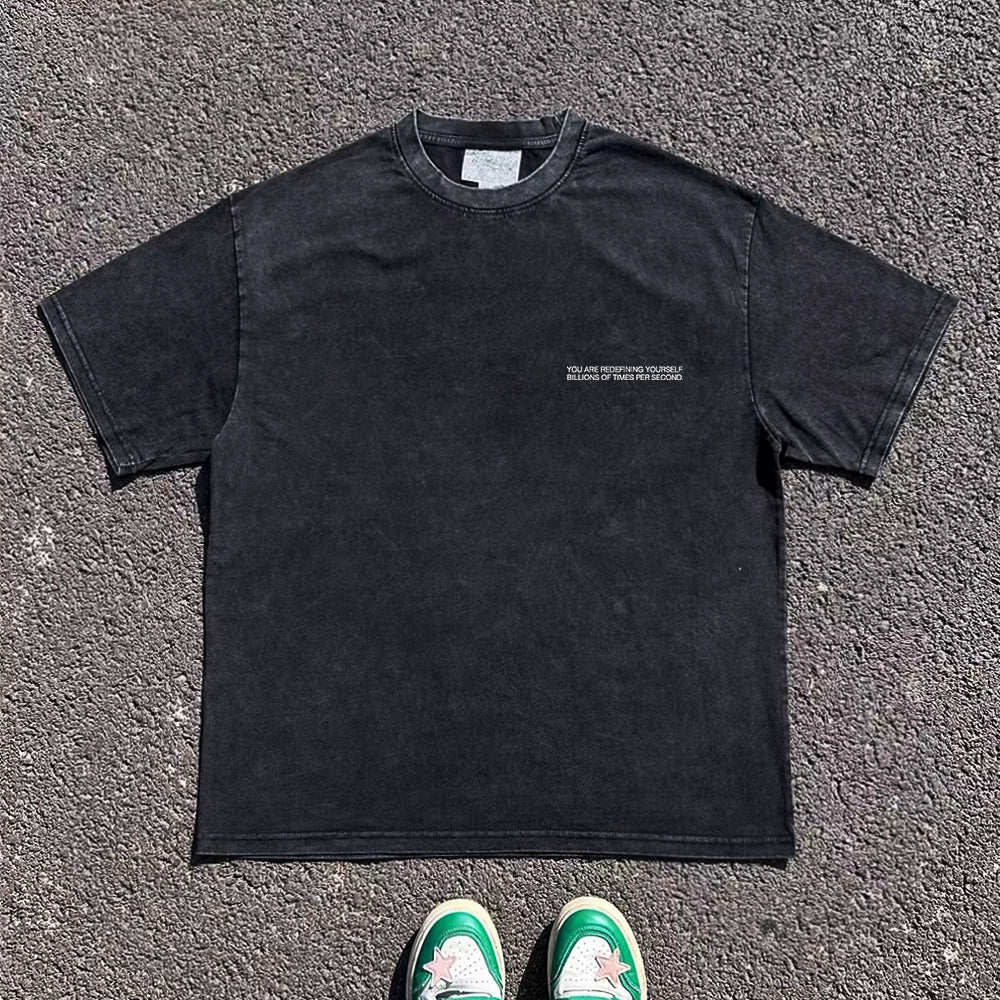 Graphic Design Oversize Short Sleeve T-Shirt WN16669