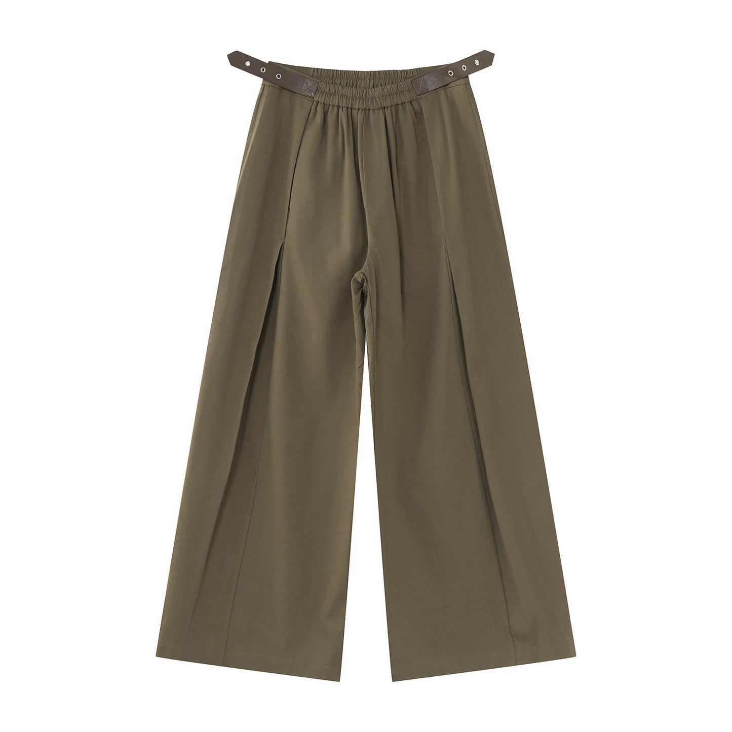 Zipper Short Jacket & Pleats Wide Leg Pants Setup WN25009