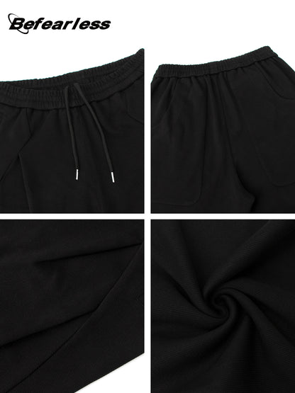 Curved Wide Leg Sweat Pants WN26409