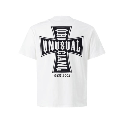 Cross Print Short Sleeve T-Shirt WN25869