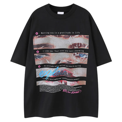 Graphic Print Short Sleeve T-Shirt WN16480