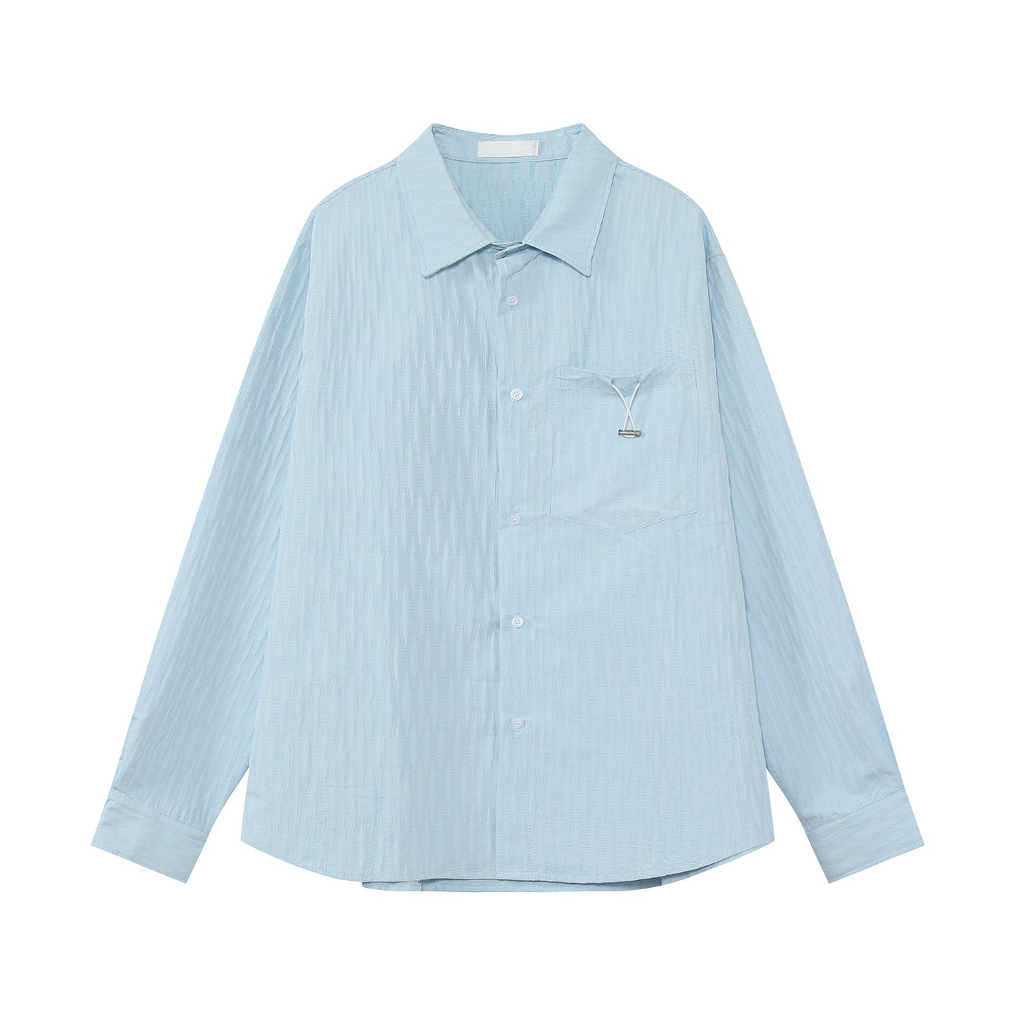 Textured Plain Long-Sleeve Shirt WN24960