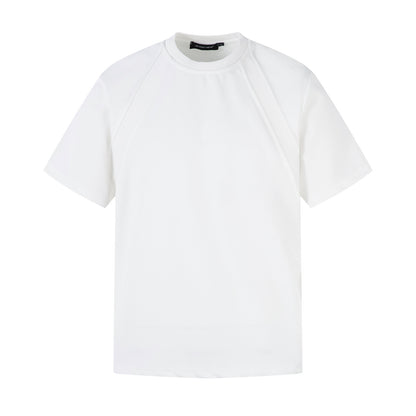 Heavyweight Air Layer Patchwork Oversize Short Sleeve T-Shirt WN26905