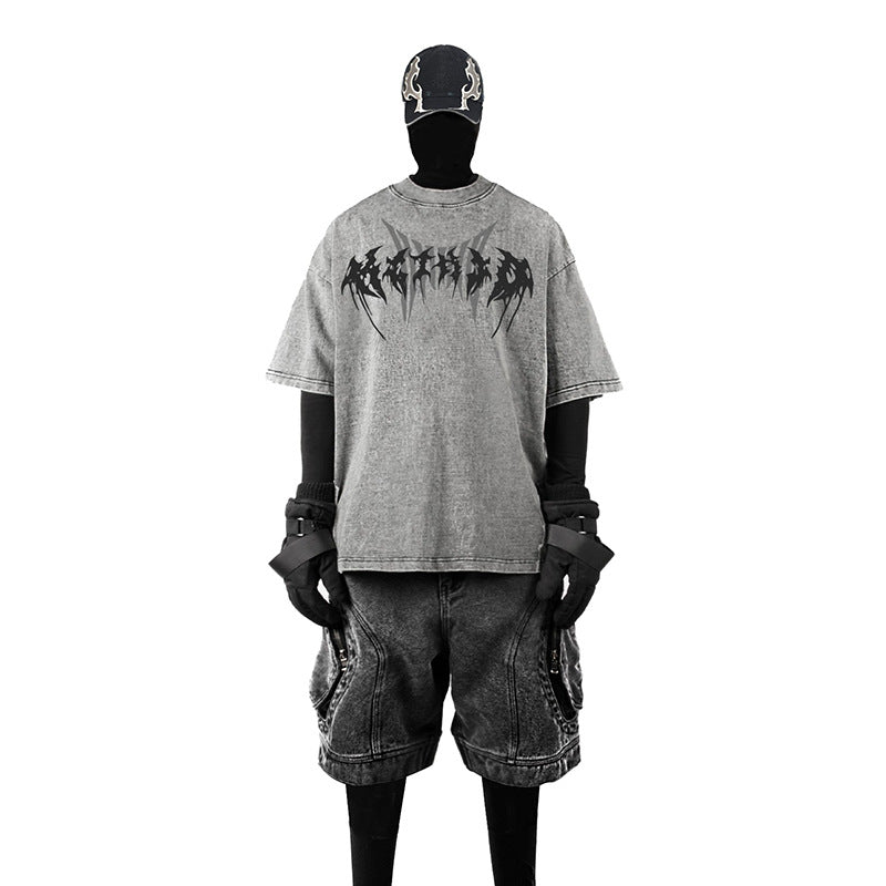 Washed Graphic Short Sleeve T-Shirt WN28020