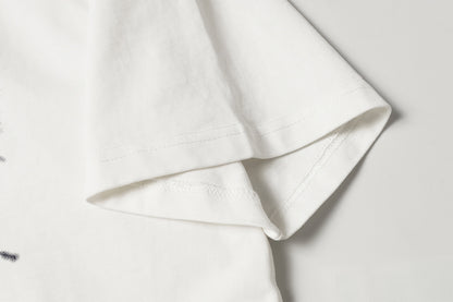 Dark Graphic Print Short Sleeve T-Shirt WN16131