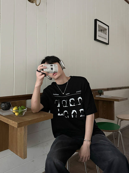Graphic Print Oversize Short Sleeve T-Shirt WN24917